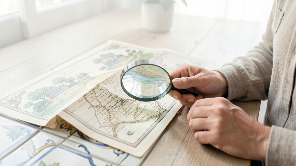 Detalhe fotográfico relacionado a 4 Pistas Visuais nos Azulejos que Revelam a Idade Oculta das Fachadas do Centro